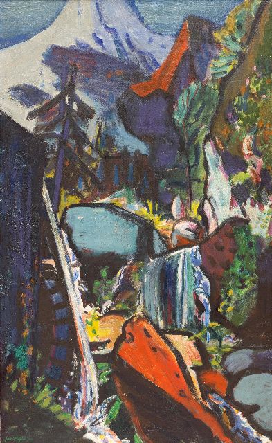 Jan Wiegers | x, Öl auf Leinwand, 107,0 x 66,0 cm, Unterzeichnet u.L. und datiert '47
