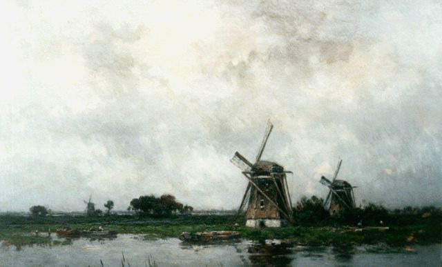 Willem Rip | Windmills in a landscape, Elshout, Öl auf Leinwand, 91,2 x 131,2 cm, signed l.r.