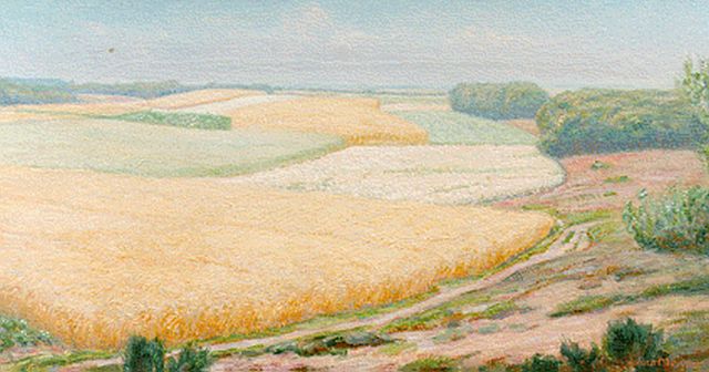Meijer J.  | A summer landscape, Öl auf Leinwand 45,0 x 84,4 cm, signed l.r.