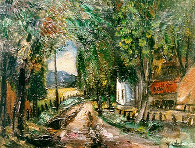 Colnot A.J.G.  | A forest landscape, Öl auf Leinwand 48,0 x 62,0 cm, signed l.r.