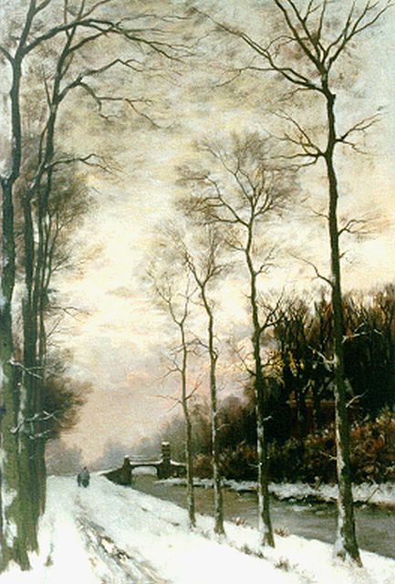 Fredericus Jacobus van Rossum du Chattel | A snow-covered landscape, Öl auf Leinwand, 66,1 x 47,1 cm, signed l.l.