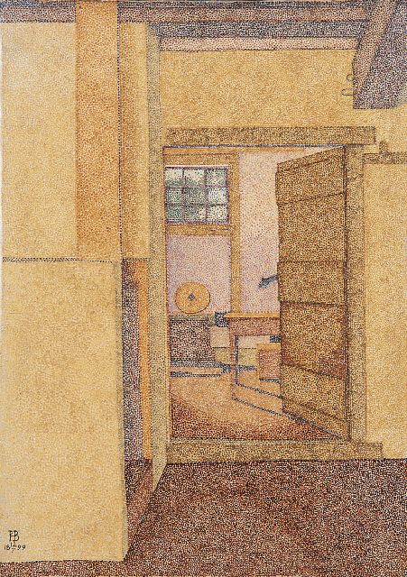 Hendricus Petrus Bremmer | Kitchen interior, Öl auf Leinwand, 36,4 x 25,9 cm, signed l.l. with monogram und dated 12-7-1899