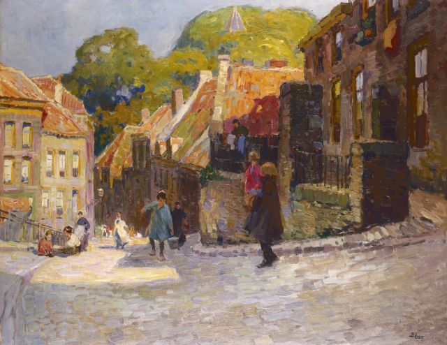 Ben Viegers | A view of 'Het Valkhof', Nijmegen, Öl auf Leinwand, 86,3 x 110,5 cm, signed l.r.