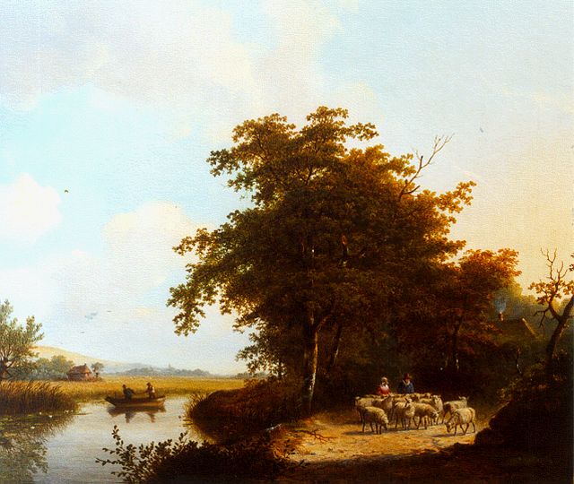 Jacobus van der Stok | A wooded landscape, Öl auf Leinwand, 50,4 x 59,0 cm, signed l.r. und dated '30