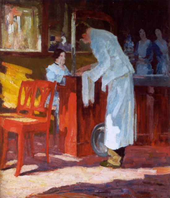 Willem Vaarzon Morel | A salon, Öl auf Leinwand, 48,9 x 42,3 cm, signed l.r.