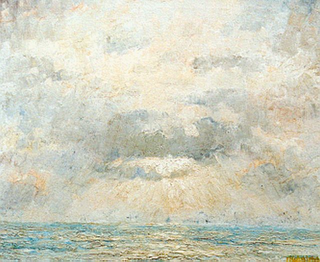 Mansvelt Beck P.E.A.  | Evening twilight, Öl auf Leinwand 70,4 x 84,5 cm, signed l.r.
