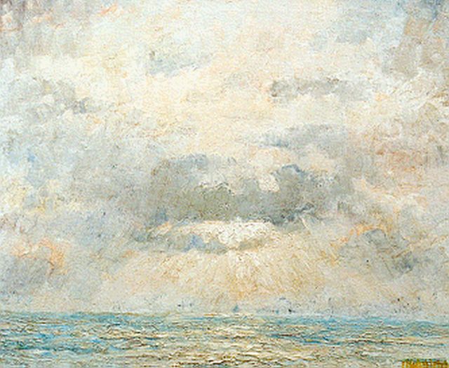 P.E.A. Mansvelt Beck | Evening twilight, Öl auf Leinwand, 70,4 x 84,5 cm, signed l.r.