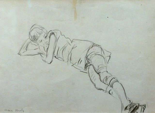 Isaac Israels | A child, Bleistift auf Papier, 17,8 x 24,5 cm, signed l.l.