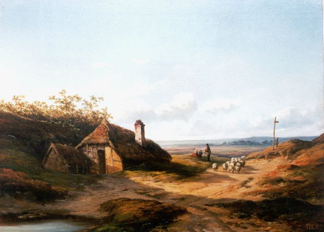 Hendrik Dirk Kruseman van Elten | Homeward bound, Öl auf Holz, 25,2 x 33,3 cm, signed l.r. with monogram