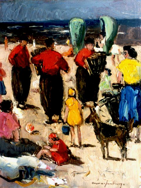 Arie Wassenburg | Orchestral music from Volendam, Scheveningen, 24,0 x 18,0 cm, signed l.r.