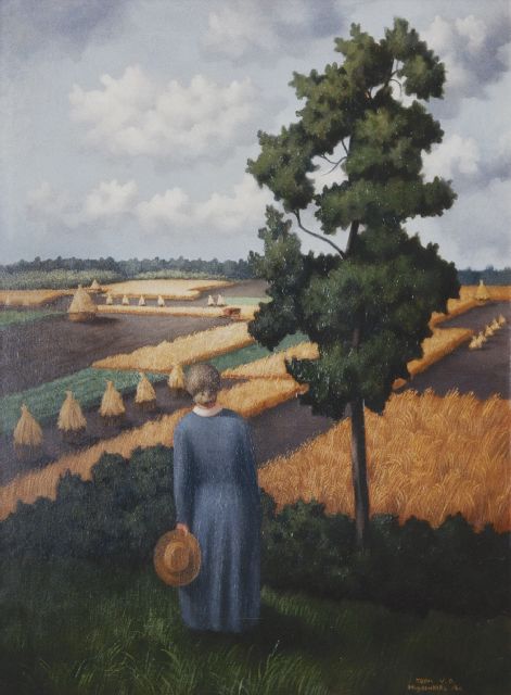 Toon Muysenberg | A landscape, South Limburg, Öl auf Leinwand, 100,3 x 75,0 cm, signed l.r. und dated '40