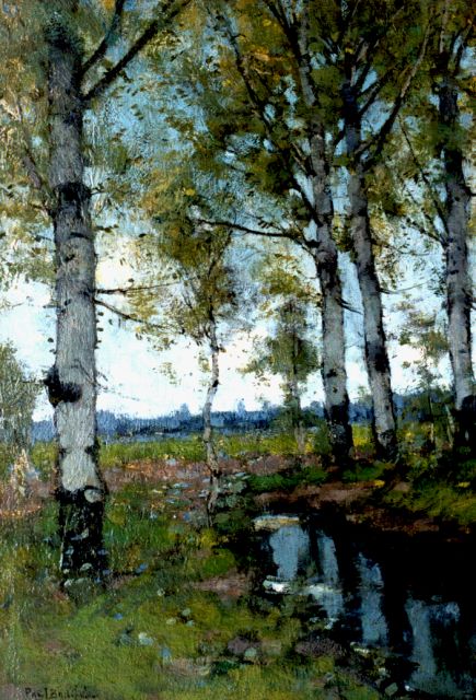 Bodifée J.P.P.  | Birches, Öl auf Malereifaser 46,5 x 32,4 cm, signed l.l.