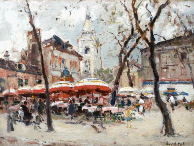 Evert Moll | View of the Montmartre, Paris, Öl auf Leinwand, 30,5 x 40,0 cm, signed l.r.