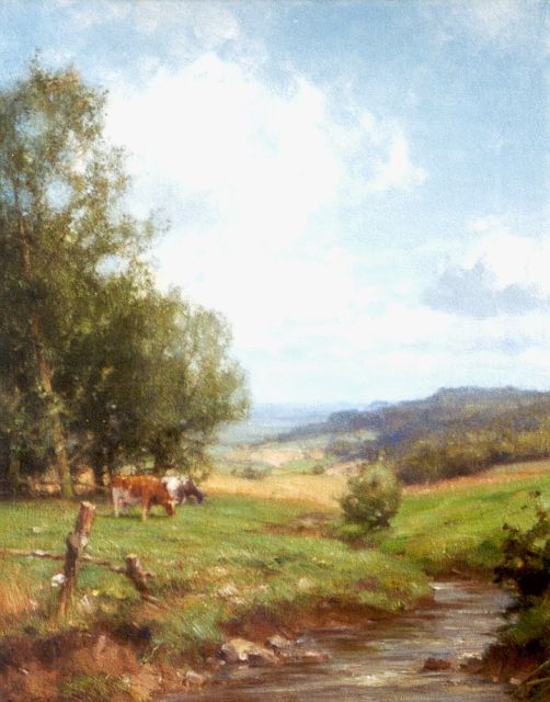 Jan Holtrup | A panoramic view, Epen Zuid-Limburg, Öl auf Leinwand, 49,8 x 39,8 cm, signed l.l.