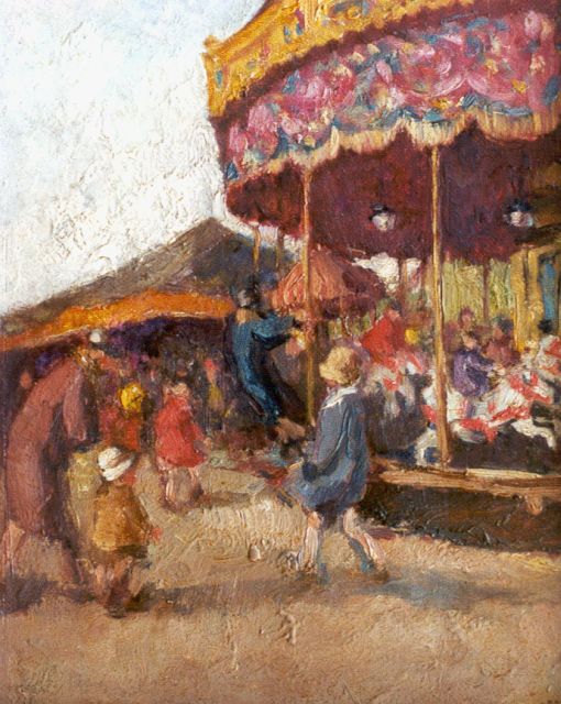 Abraham Fresco | A fair, 30,0 x 24,5 cm, signed l.r.