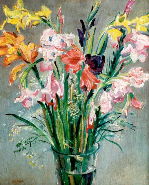 Jan Wiegers | A flower still life, Öl auf Leinwand, 64,4 x 52,8 cm, signed l.l.