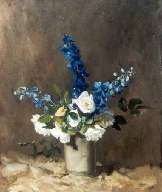 Herman Mees | A flower still life, Öl auf Leinwand, 65,7 x 56,1 cm, signed l.l.
