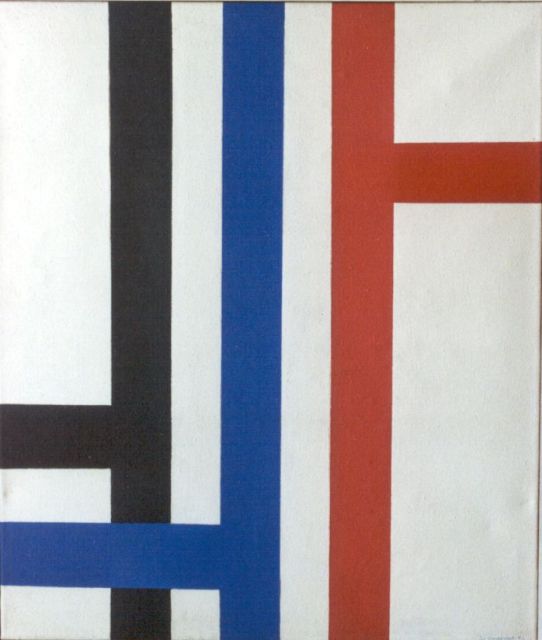 Joop Vreugdenhil | T 2, Öl auf Leinwand, 130,0 x 110,0 cm, signed l.r. und dated '67