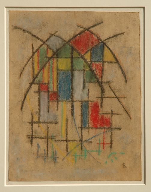 Louis Saalborn | A design for a church window, Pastell auf Papier, 29,5 x 23,0 cm, signed l.r. with monogram und te dateren ca. 1918-1933