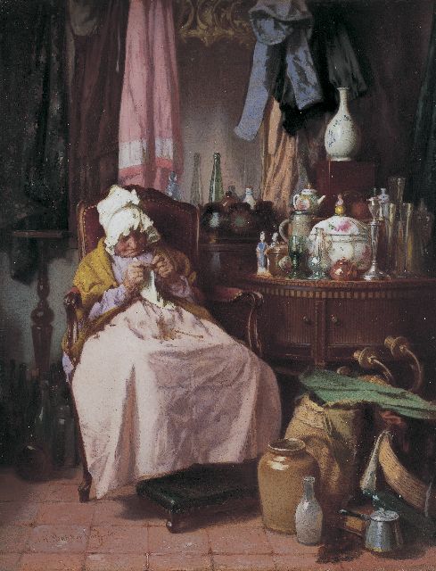 Alexander Hugo Bakker Korff | Bric-à-brac seller, Öl auf Holz, 19,0 x 14,5 cm, signed l.l. und datiert '67