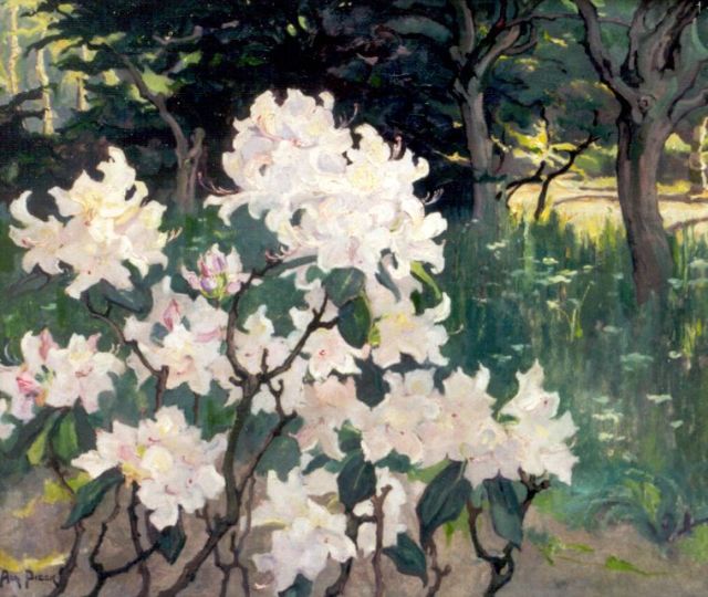 Adri Pieck | Rododendrons, Öl auf Leinwand, 55,9 x 65,5 cm, signed l.l.