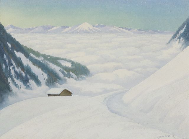 Dirk Smorenberg | Schweizer Berglandschaft, Öl auf Leinwand, 45,2 x 60,7 cm, Unterzeichnet r.u. und zu datieren zwischen 1910-1920