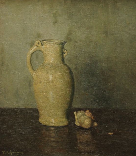 Paul Arntzenius | Still life with a jug, Öl auf Leinwand, 43,7 x 38,5 cm, signed l.l. und datiert auf Keilrahmen 1932