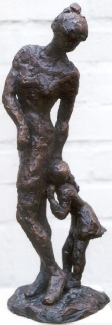 Noorda-Maas J.  | Moeder en kind, Bronze 33,0 cm