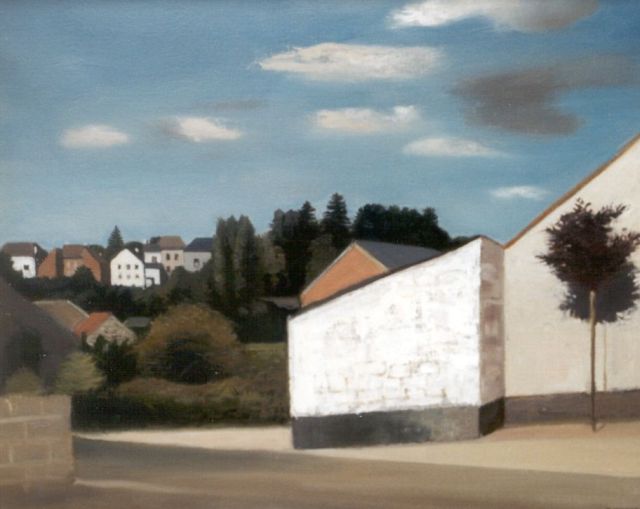 Raoul Hynckes | A village, Belgium, Öl auf Leinwand, 52,3 x 65,1 cm, signed l.r.