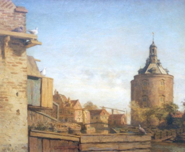 Willem Bastiaan Tholen | Enkhuizen, Öl auf Leinwand, 66,1 x 80,4 cm, signed l.l.