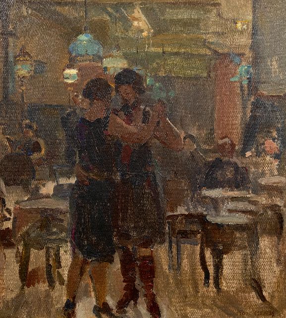 Isaac Israels | The café Scala, The Hague, Öl auf Leinwand, 65,0 x 58,0 cm, signed l.r. und painted between 1927-1934