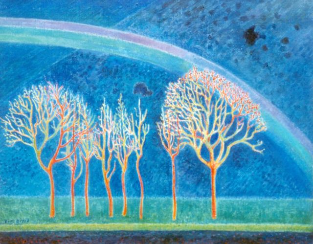 Breed D.C.  | A landscape with rainbow, Öl auf Leinwand 40,0 x 50,0 cm, signed l.l. and on the strecher on the reverse