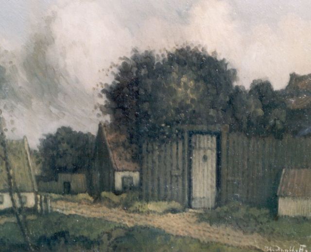 Henri van Daalhoff | Houses, Öl auf Holz, 21,0 x 27,0 cm, signed l.r.