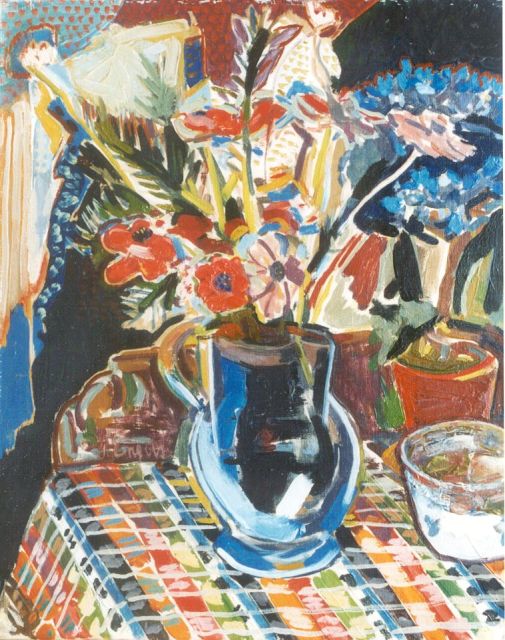 Piet Engels | A flower still life, Öl auf Leinwand, 50,9 x 40,5 cm, signed c.l.