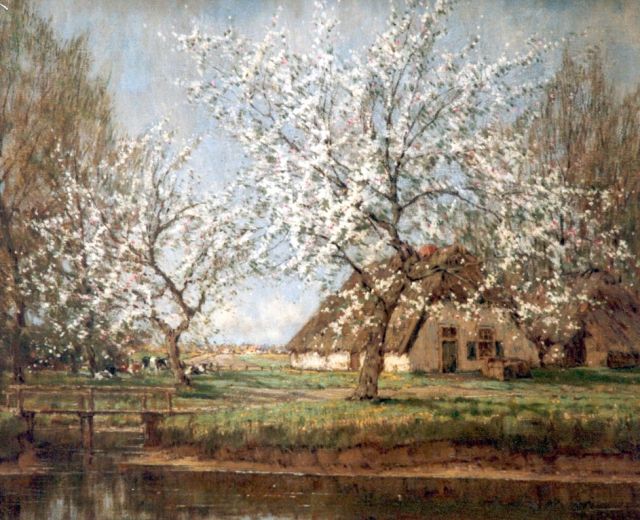Arnold Marc Gorter | Blossoming trees, Öl auf Leinwand, 56,3 x 76,3 cm, signed l.r.