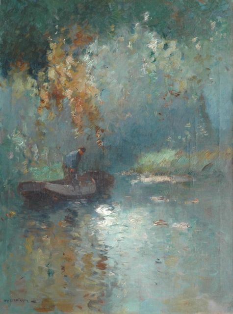 Knikker A.  | A fisherman, Öl auf Leinwand 80,3 x 60,6 cm, signed l.l.