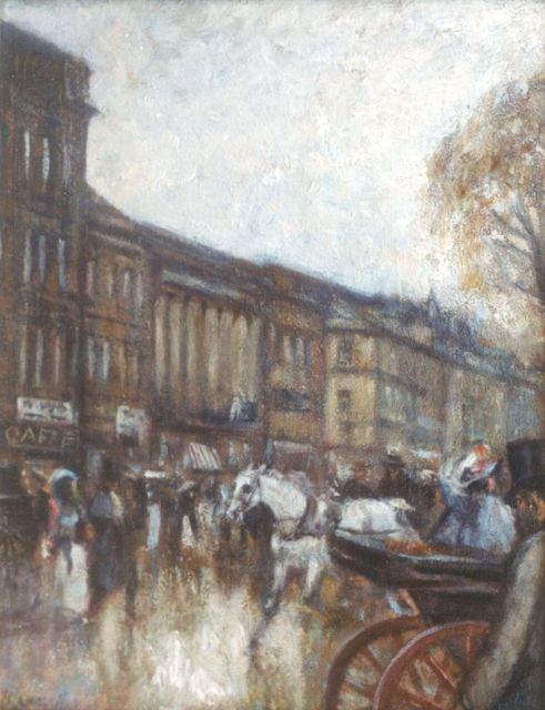 Henri-Georges Charrier | Paris in autumn, Öl auf Malereifaser, 28,7 x 22,5 cm, signed l.l. und dated '06