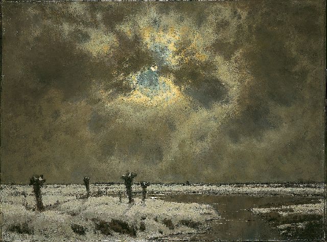 Arnold Marc Gorter | Evening twilight, Öl auf Leinwand, 103,0 x 135,5 cm, signed l.r.