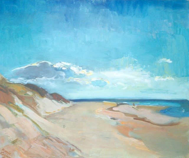 Harrie Kuijten | Beach, Öl auf Leinwand, 54,3 x 65,3 cm, signed l.l. und painted between 1930-1937
