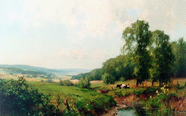 Jan Holtrup | 'De Geul', South Limburg, Öl auf Leinwand, 40,0 x 60,0 cm, signed l.r.