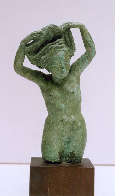 Starreveld P.  | Frauenakt, Bronze 23,9 x 10,3 cm, Unterzeichnet Mit Monogramm