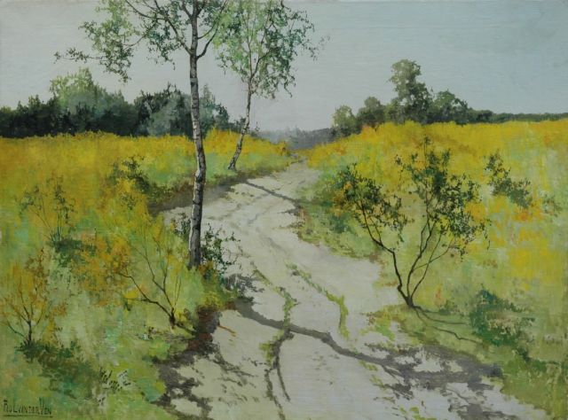 Paul van der Ven | A country road in summer, Öl auf Leinwand, 60,0 x 80,2 cm, signed l.l.