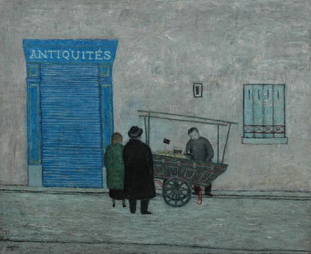 Frans Völlmer | Rue de Seine, Paris, Öl auf Leinwand, 70,3 x 85,3 cm, signed l.l. and on the stretcher