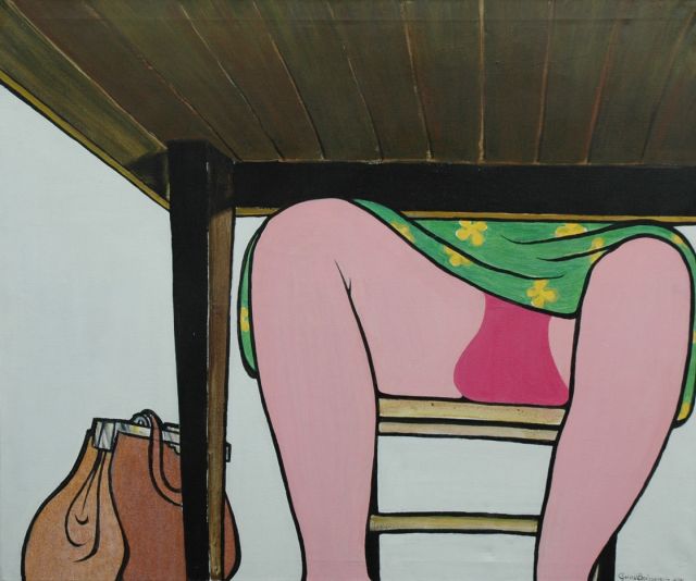 Gub Boissevain | The taboo, Acryl auf Leinwand, 100,2 x 120,2 cm, signed l.r. und dated 1979