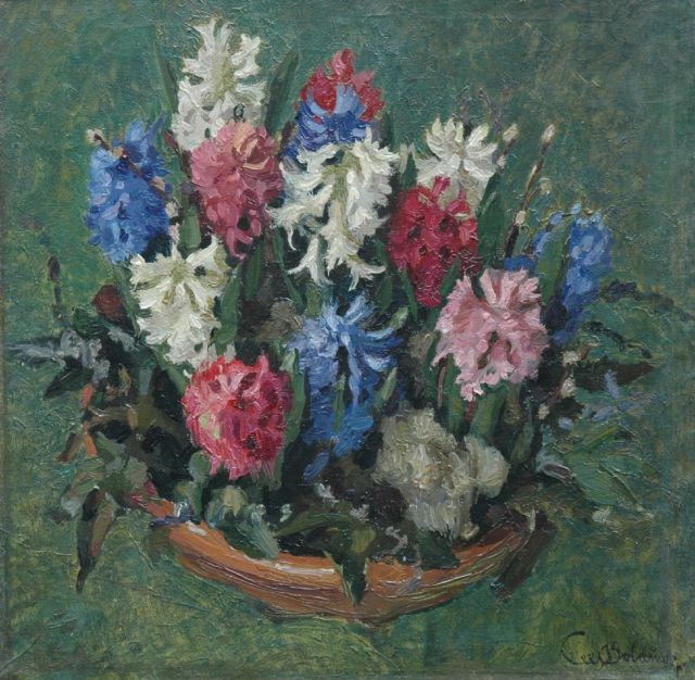 Cees Bolding | Hyacinths, Öl auf Leinwand, 57,0 x 57,5 cm, signed l.r.