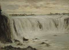 Apol L.F.H. - Die Niagara Wasserfälle, Öl auf Leinen 30,3 x 40,5 cm, signiert r.u.