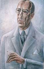 Lubbers A. - Porträt von Piet Mondriaan, Öl auf Leinen 81,3 x 54,7 cm, signiert r.u.und datiert 1931