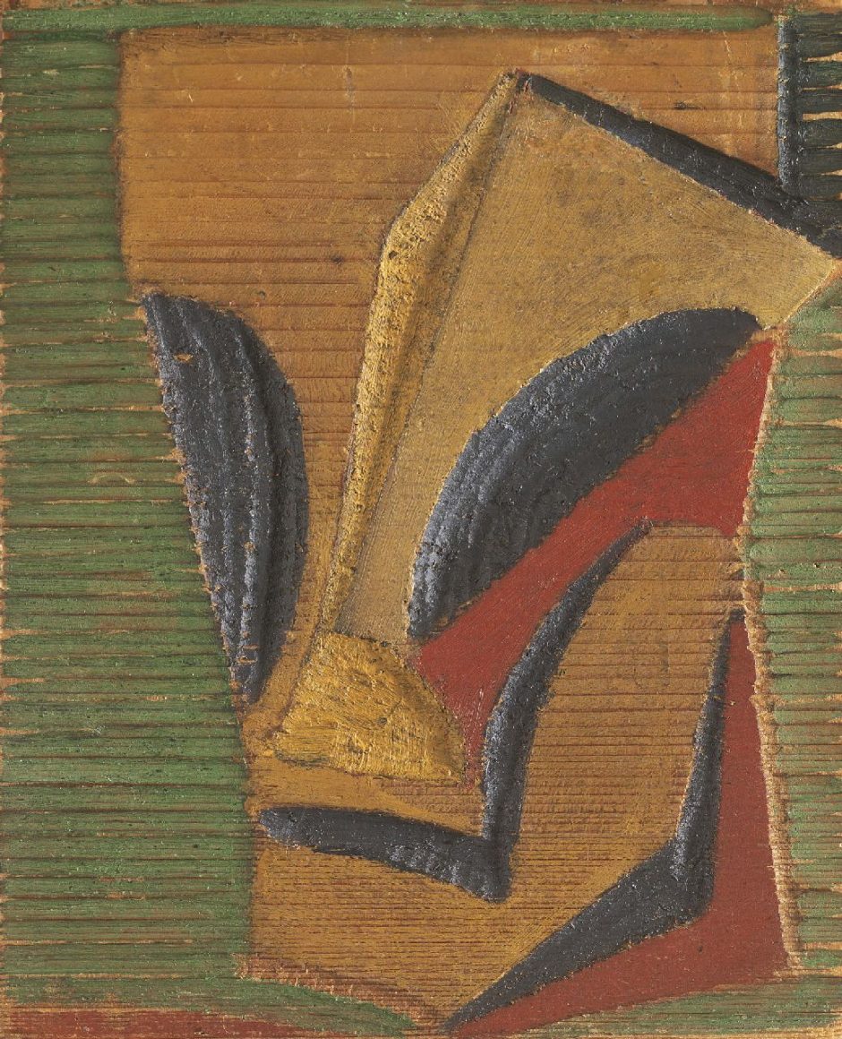 Otto van Rees - Portrait of a man, Polychrom Holzrelief 15,4 x 12,5 cm , zu datieren ca. 1910