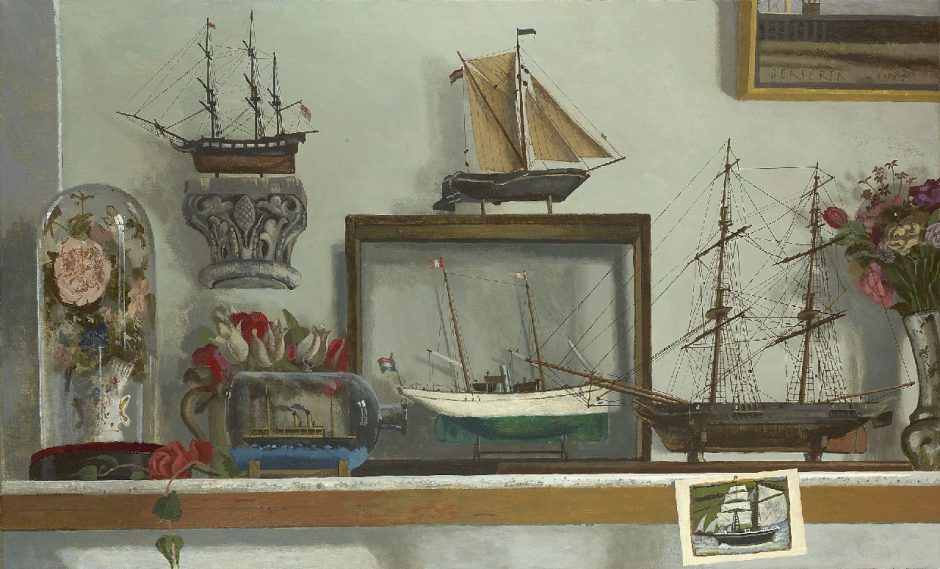 Herman Berserik - View in studio, Acryl auf Leinwand 65,2 x 107 cm , Unterzeichnet r.o.und datiert 1984