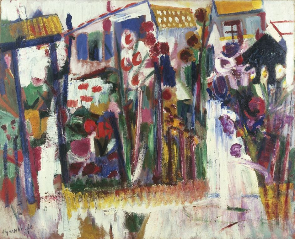 Bram van Velde - Garden with flowers, Öl auf Leinwand 80 x 99,3 cm , Unterzeichnet u.lund datiert '27